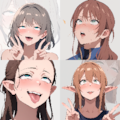アヘ顔エルフ顔グラセット 5枚目
