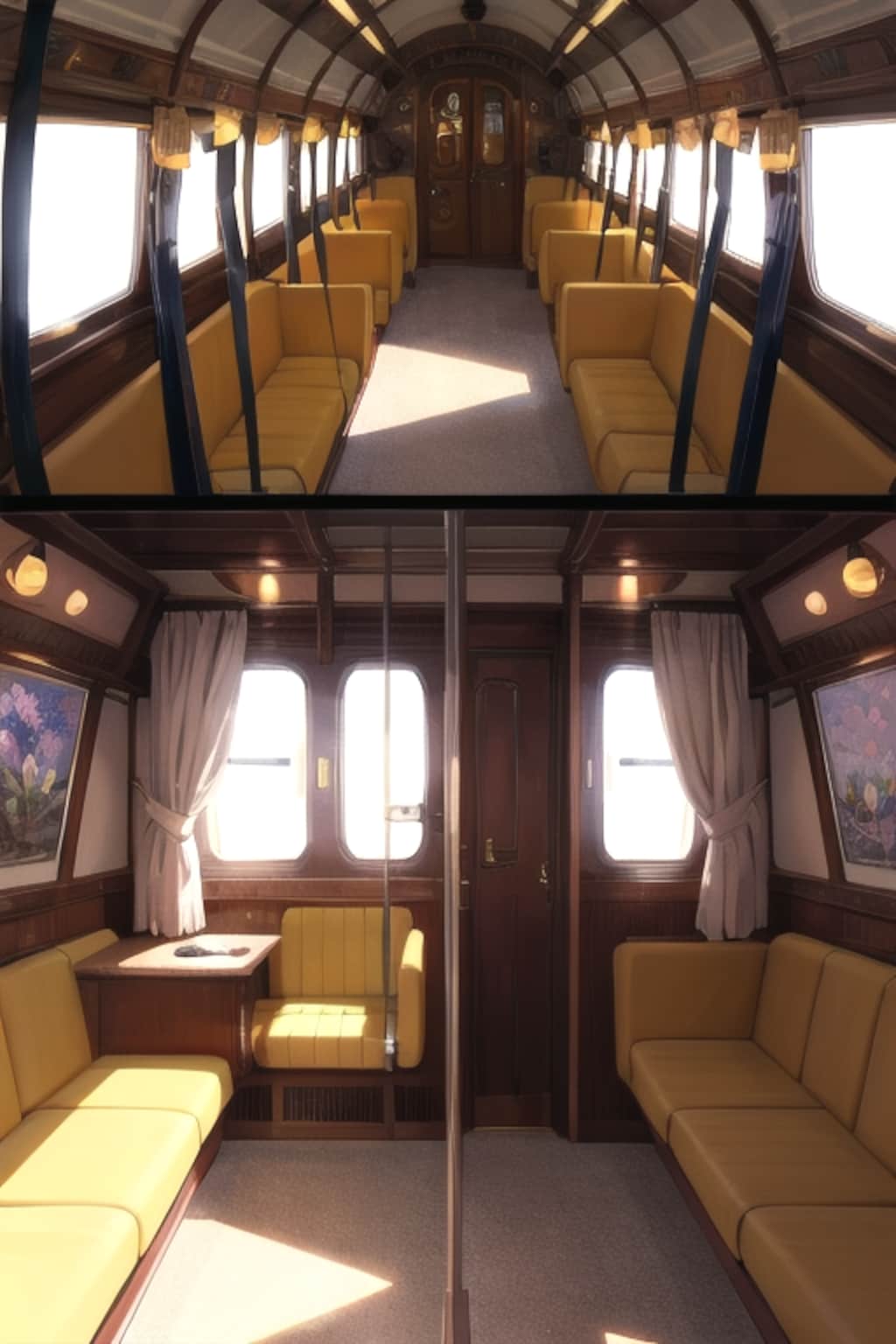 馬車のなかで