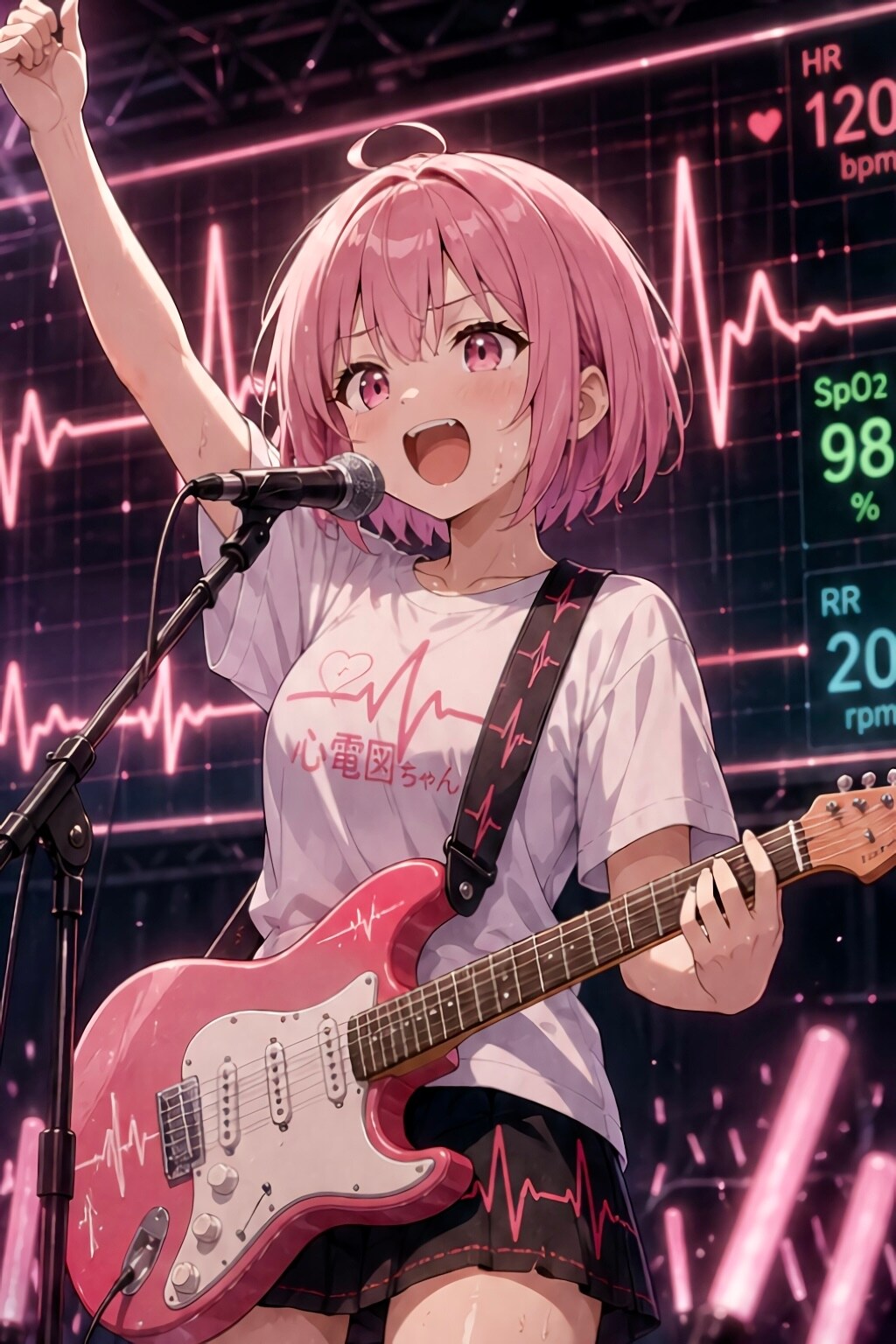 心電図ちゃんライブ‼️ | の人気AIイラスト・グラビア
