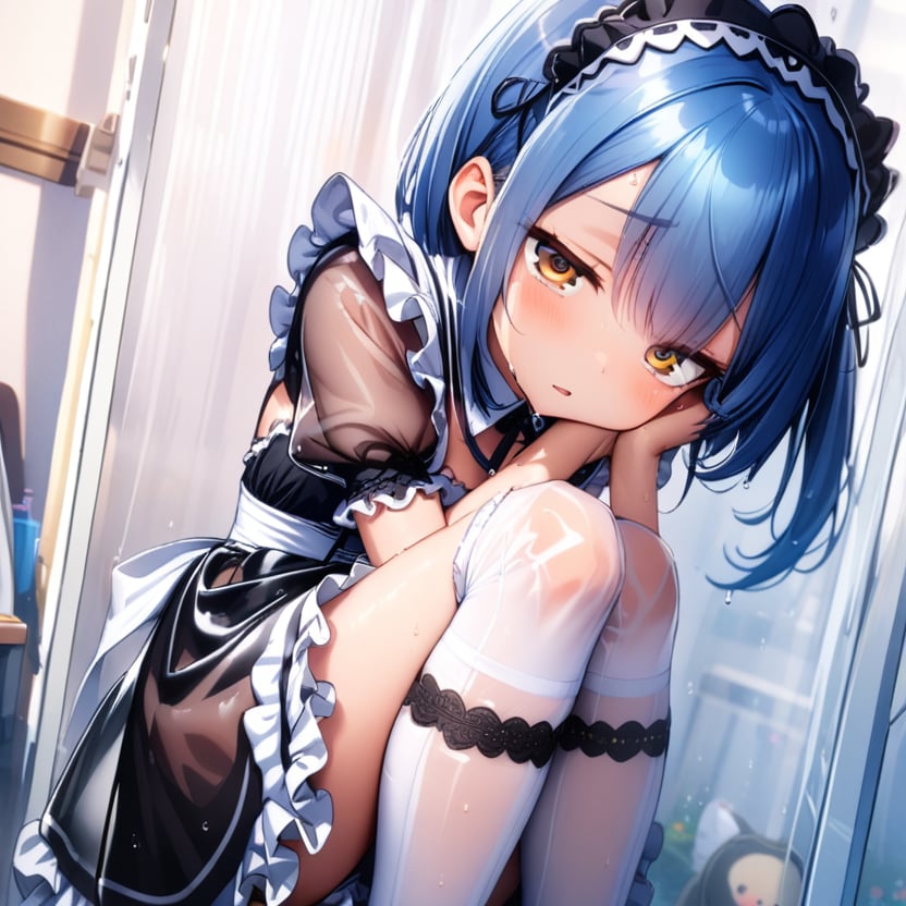 青髪ちゃんメイド