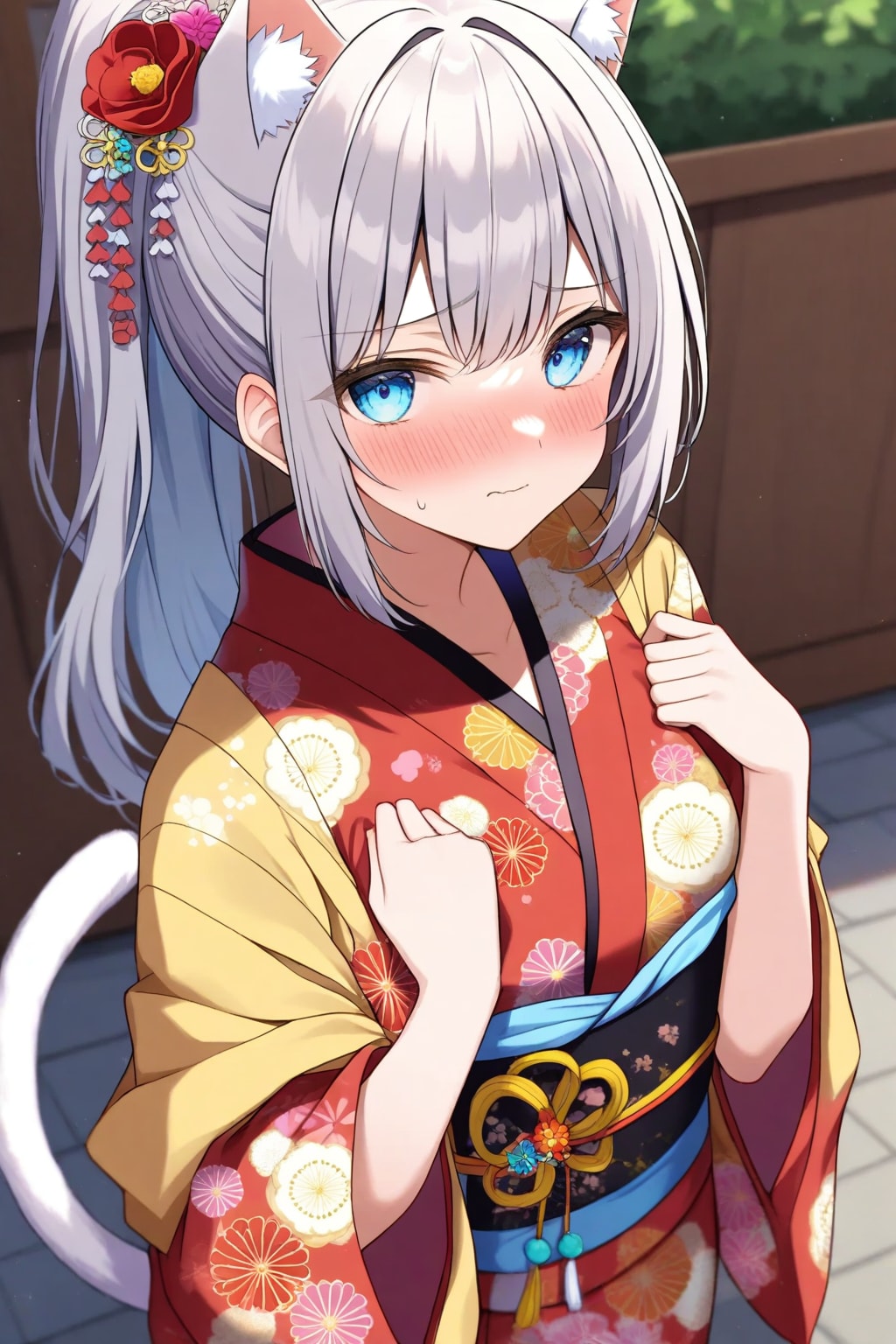 そんなに見つめられると恥ずかしいですぅ…