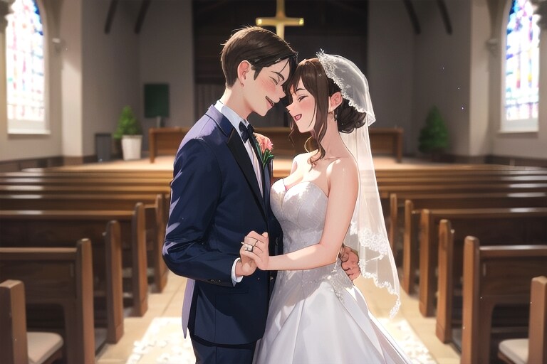 幸せな二人 | の人気AIイラスト・グラビア