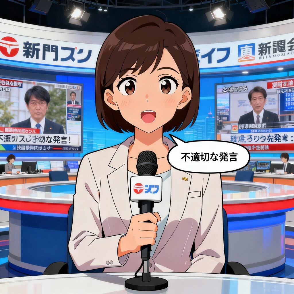 ニュース番組で不適切な発言
