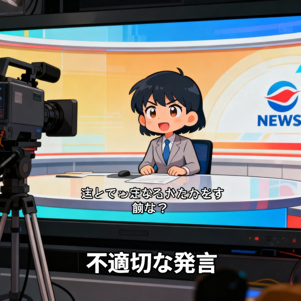 ニュース番組で不適切な発言