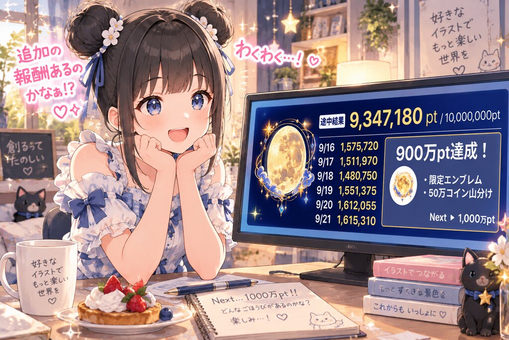 🍡「運営さん、追加の報酬くれるかなぁ🥰🍡✨」