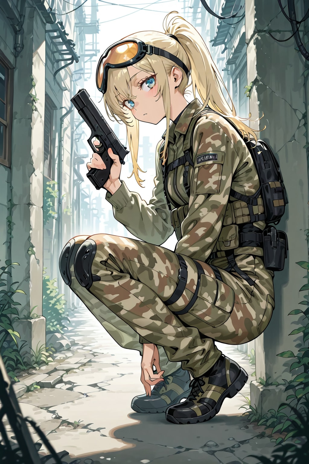 女兵士(ハンドガン)