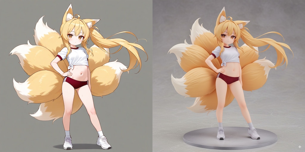 フィギュア化狐っ娘