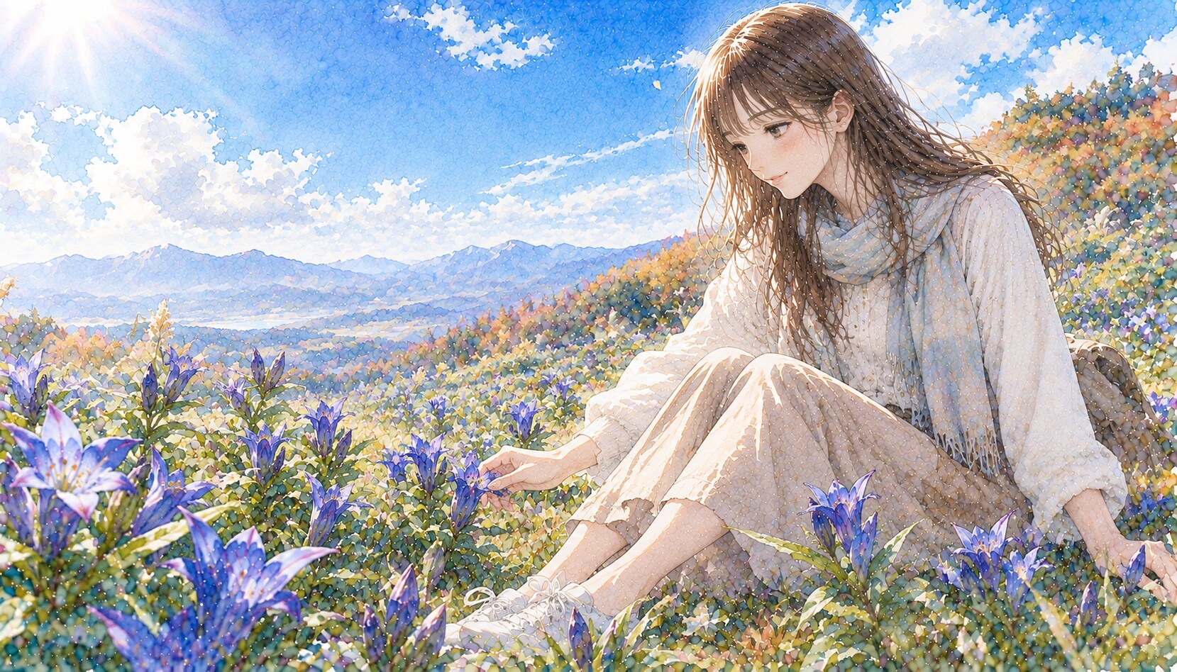 誕生花　0916 リンドウ | の人気AIイラスト・グラビア