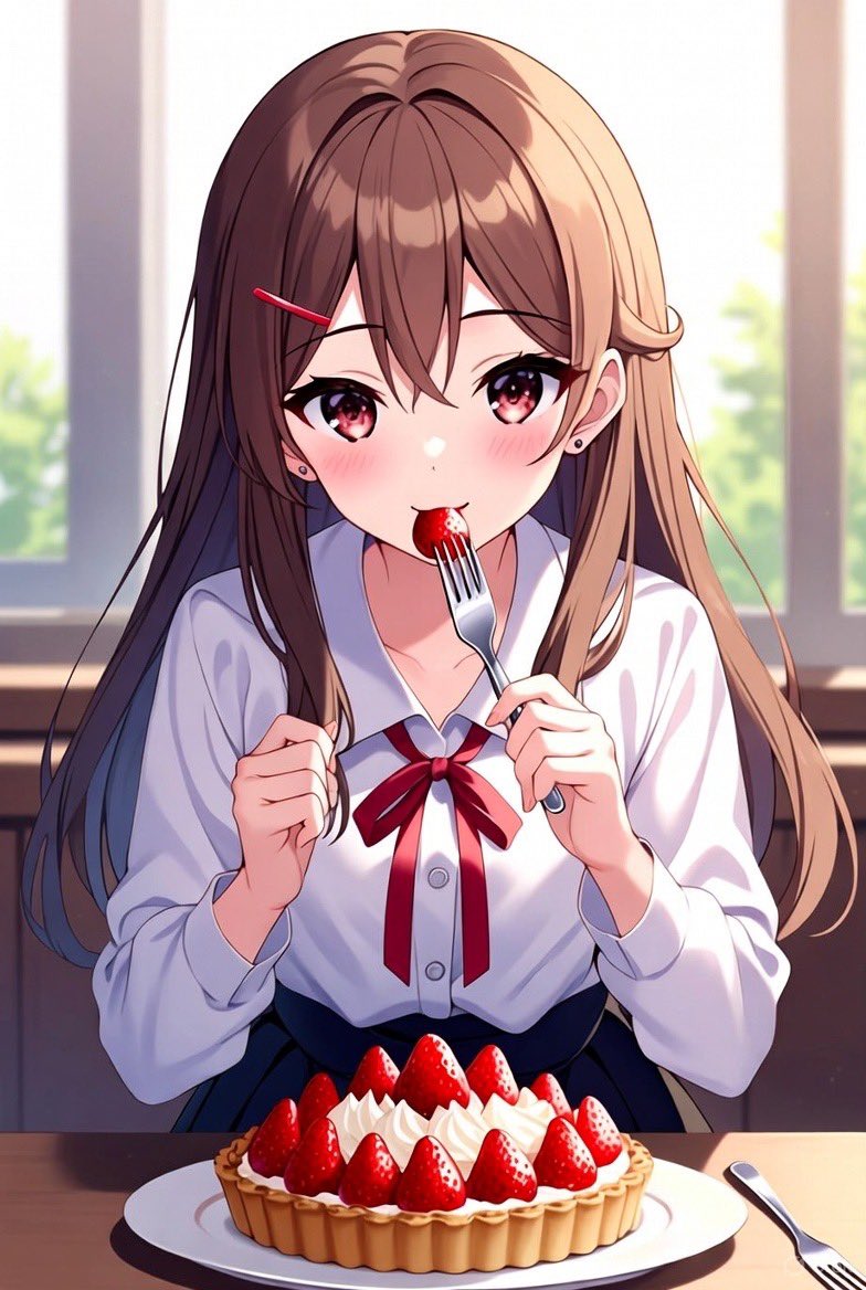 ケーキを食べる🍰