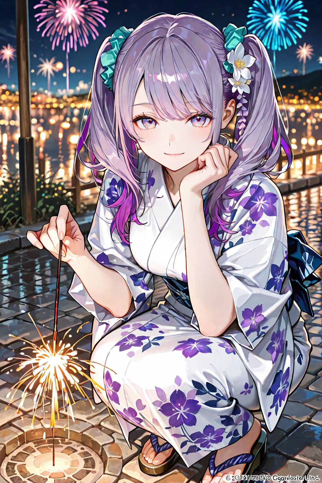 見て下さいご主人様❤️線香花火🎇綺麗ですね❤️