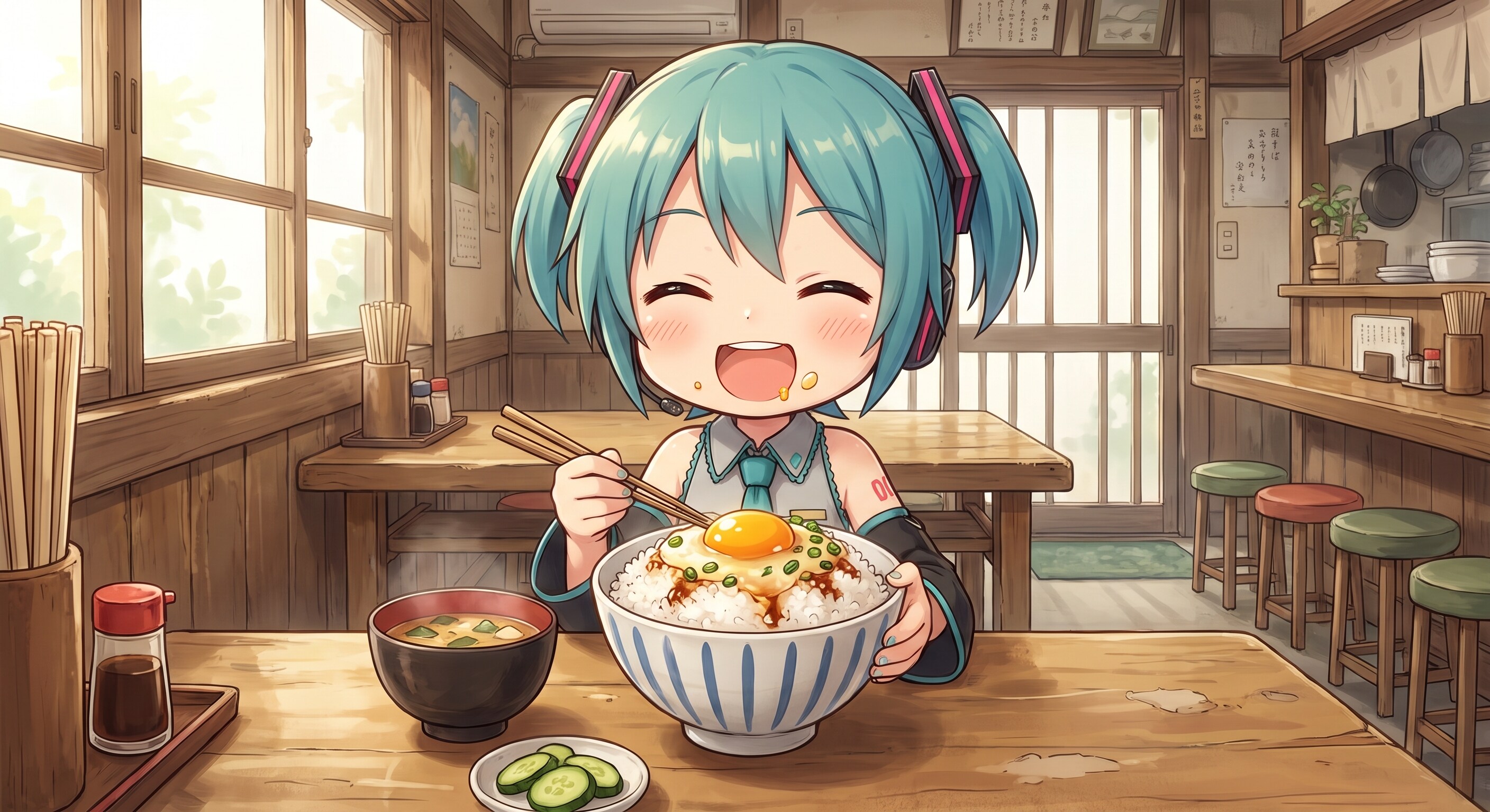 今日のお昼は卵かけご飯です | の人気AIイラスト・グラビア