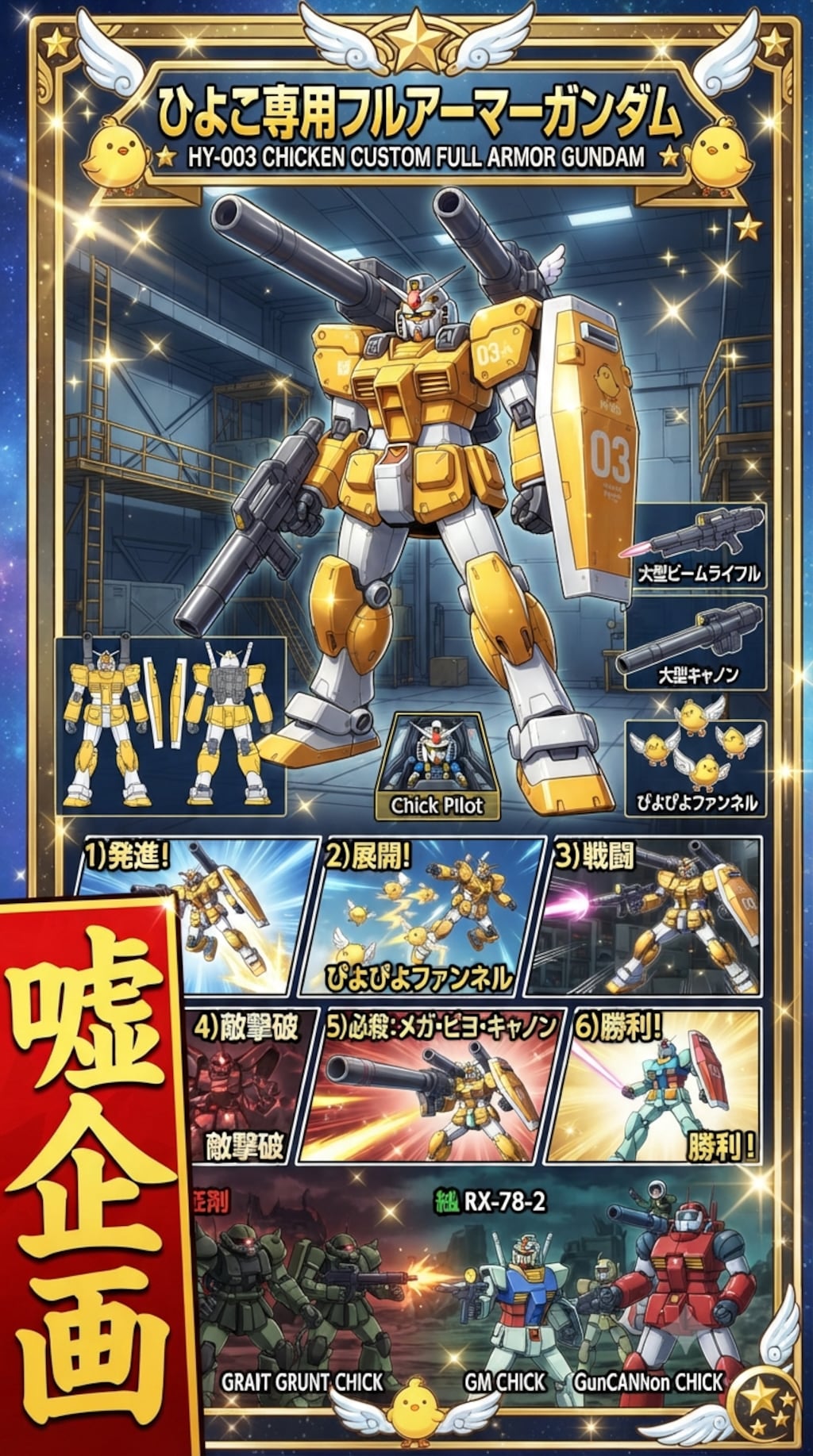 ひよこ専用フルアーマーガンダム