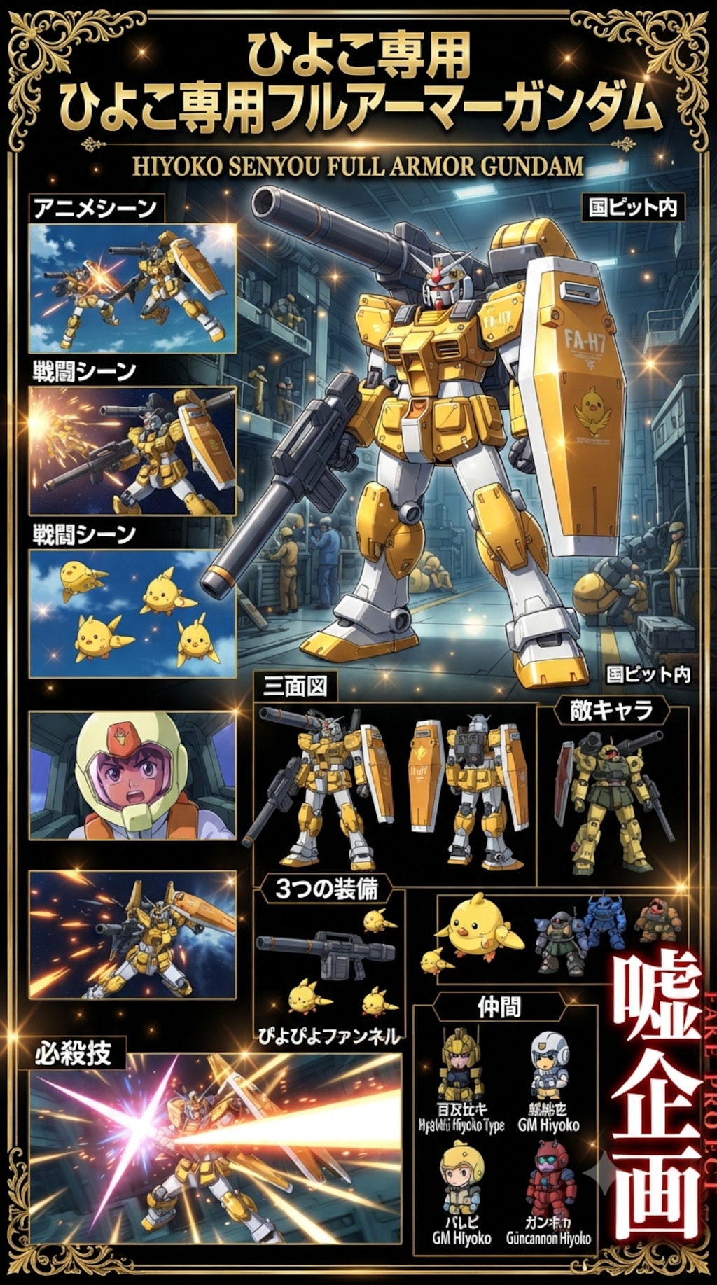 ひよこ専用フルアーマーガンダム