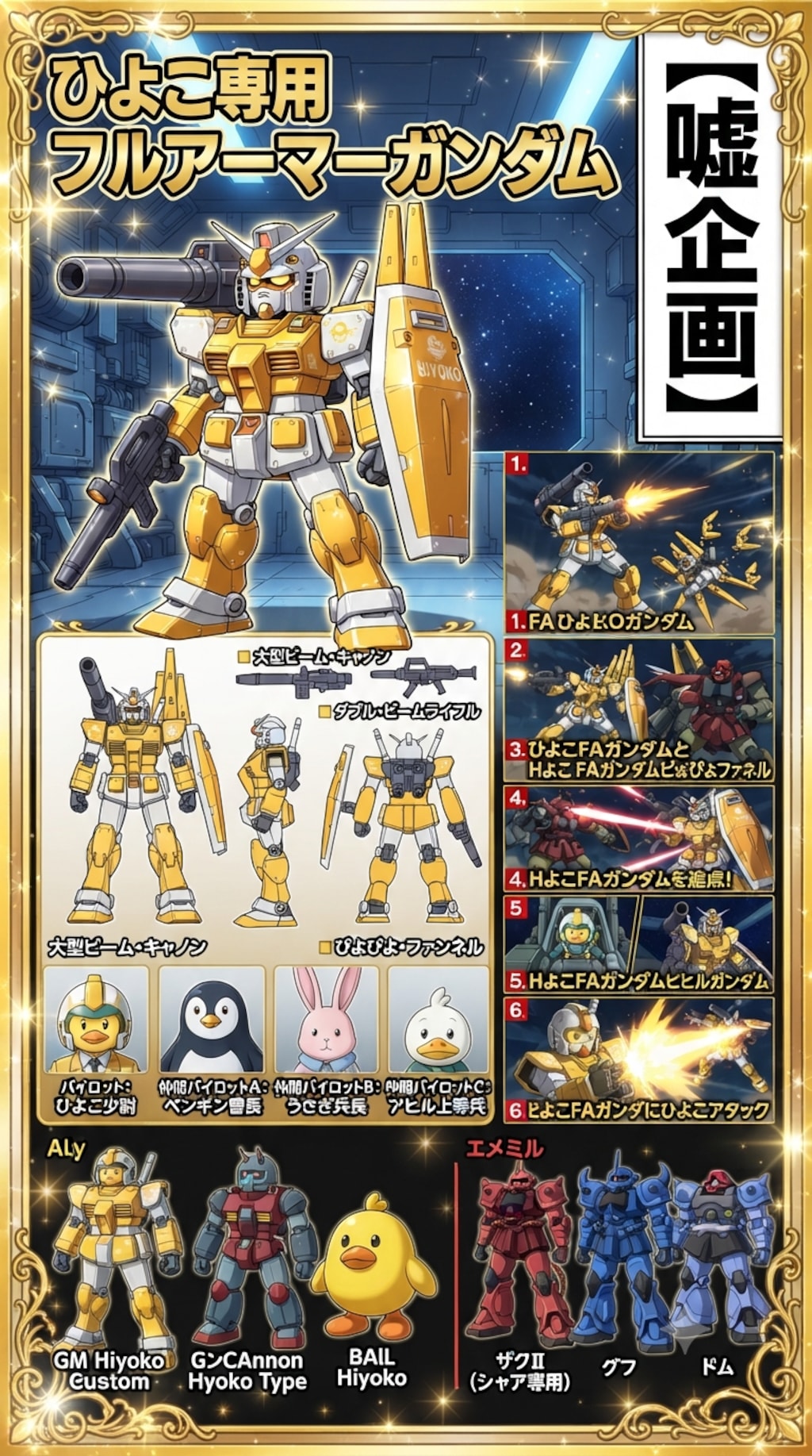 ひよこ専用フルアーマーガンダム