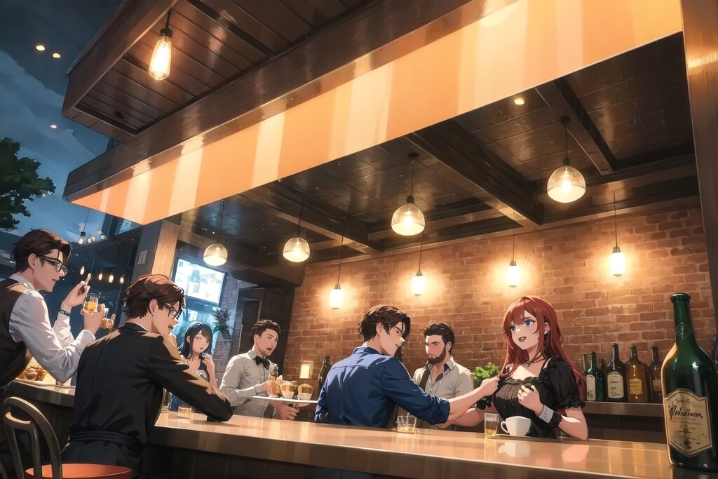 披露宴二次会の風景