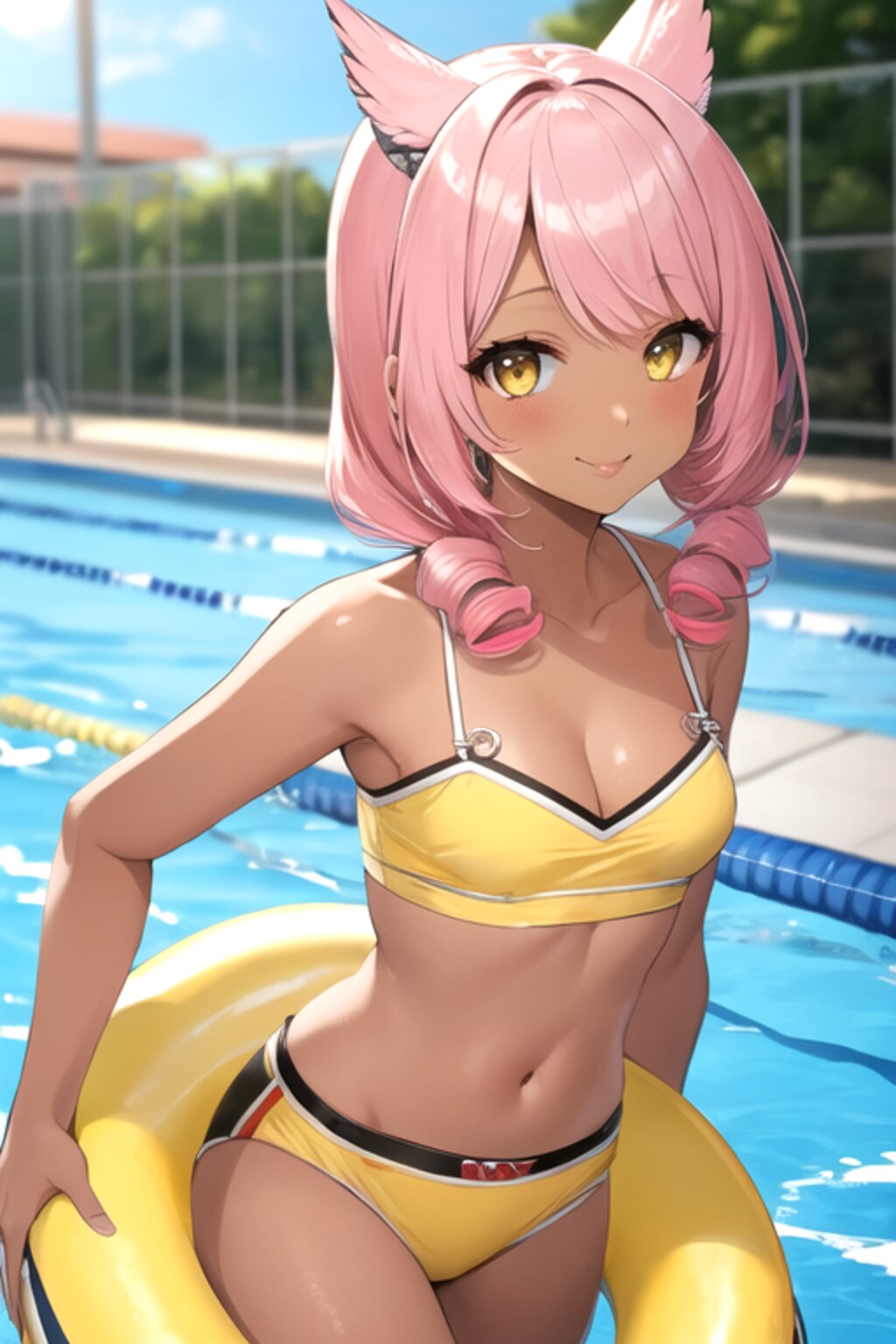 プールで遊ぼう