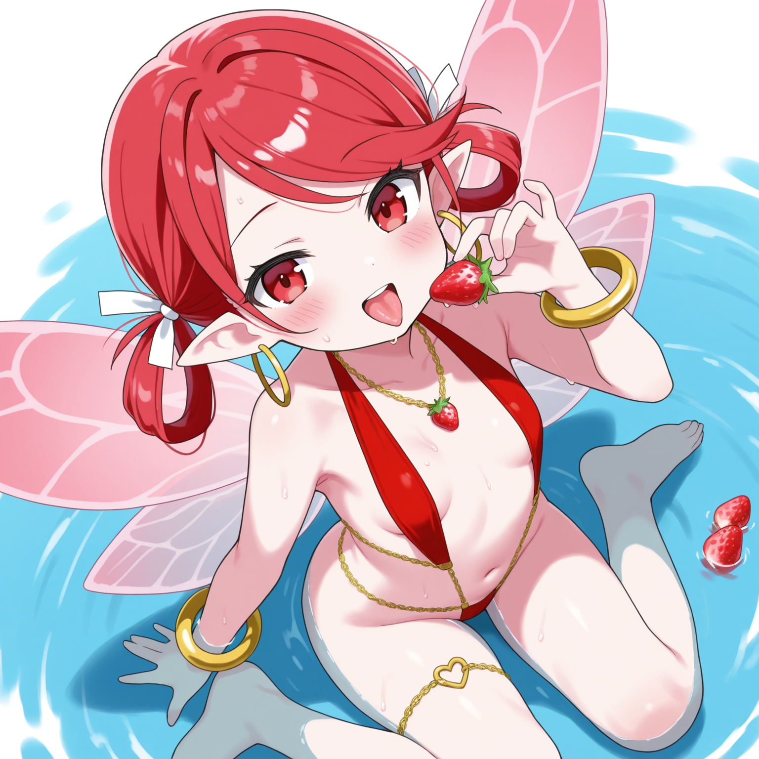 【季節はずれの水着R】イチゴの妖精