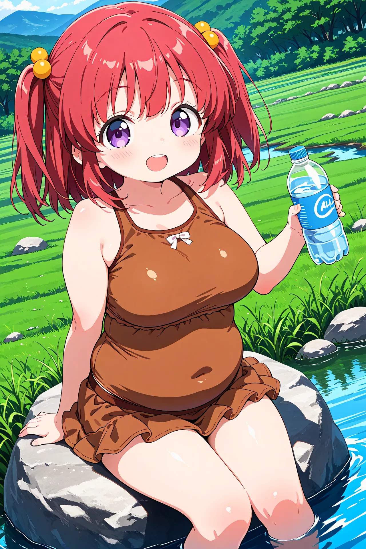 めぐみちゃんの川遊び
