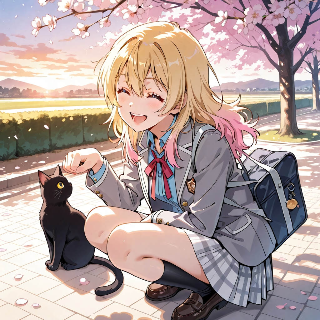 ㊒ネコと話してる…