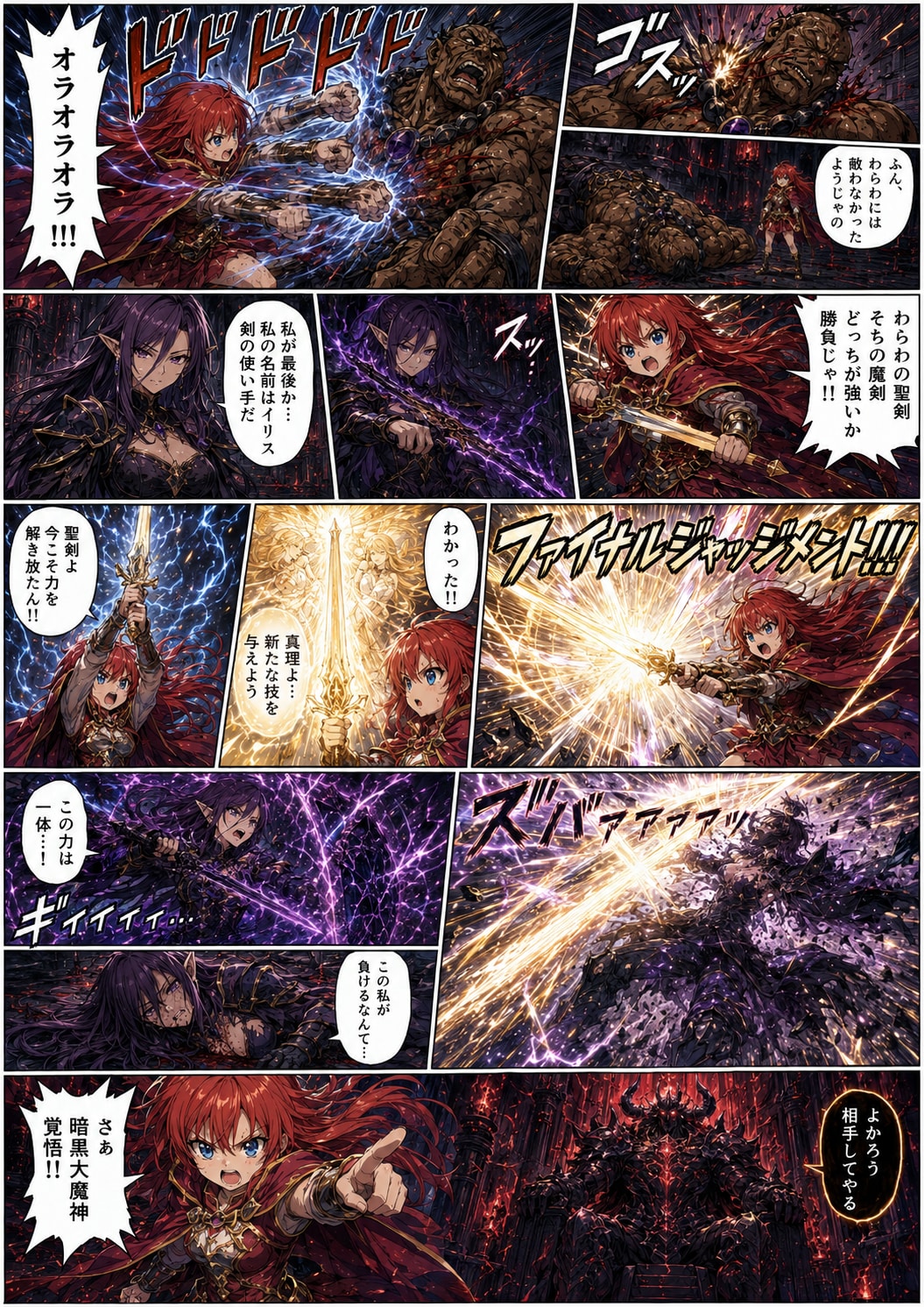 激闘の聖剣vs魔剣