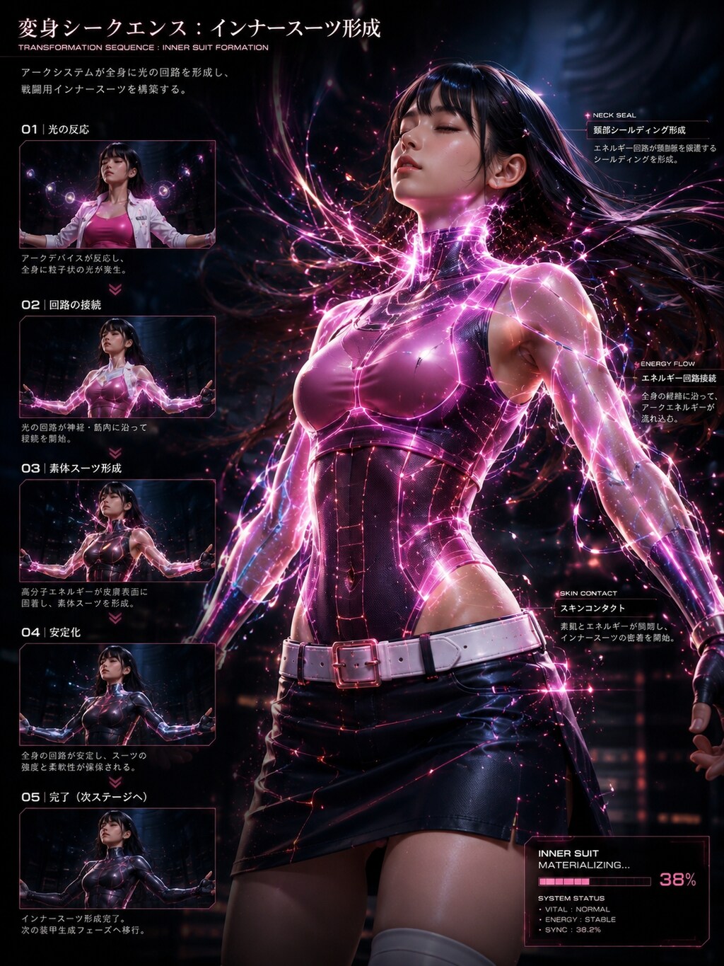 メタル系変身シークエンス