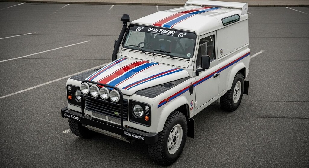 ランドローバーディフェンダ―ラリーカー