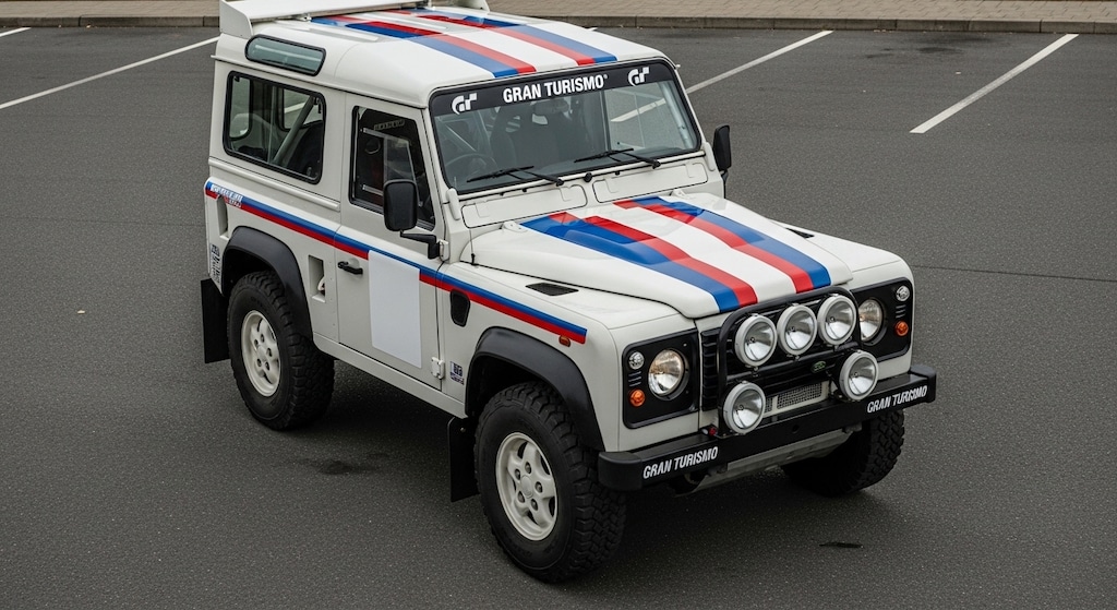 ランドローバーディフェンダ―ラリーカー