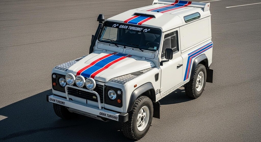 ランドローバーディフェンダ―ラリーカー