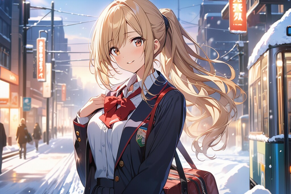 学校から帰宅途中の少女（VEGA）