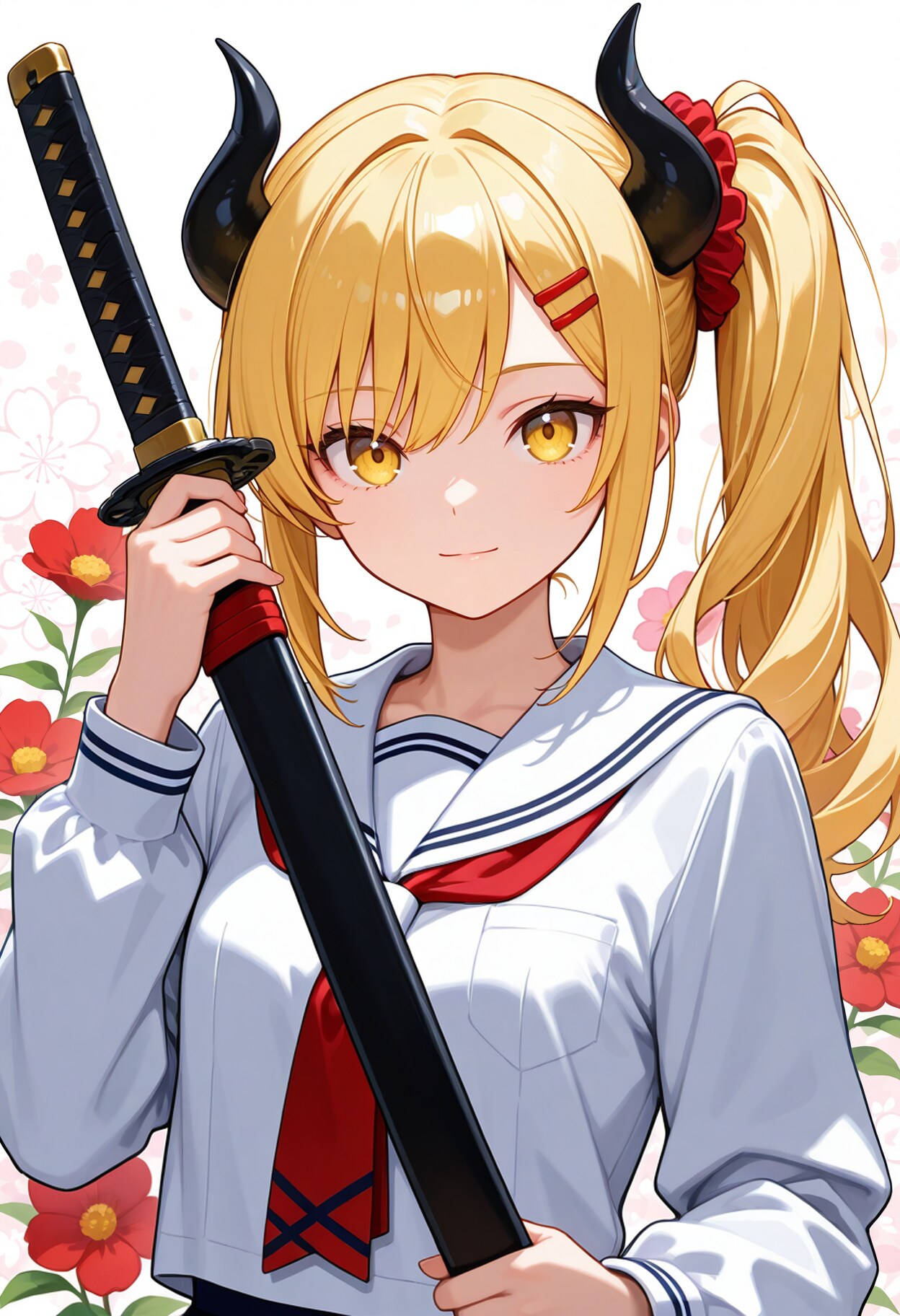 花と刀と女鬼高生さん