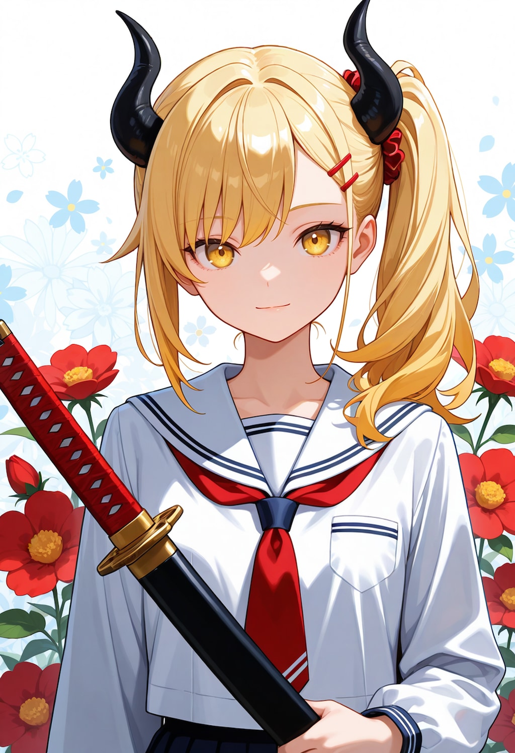 花と刀と女鬼高生さん