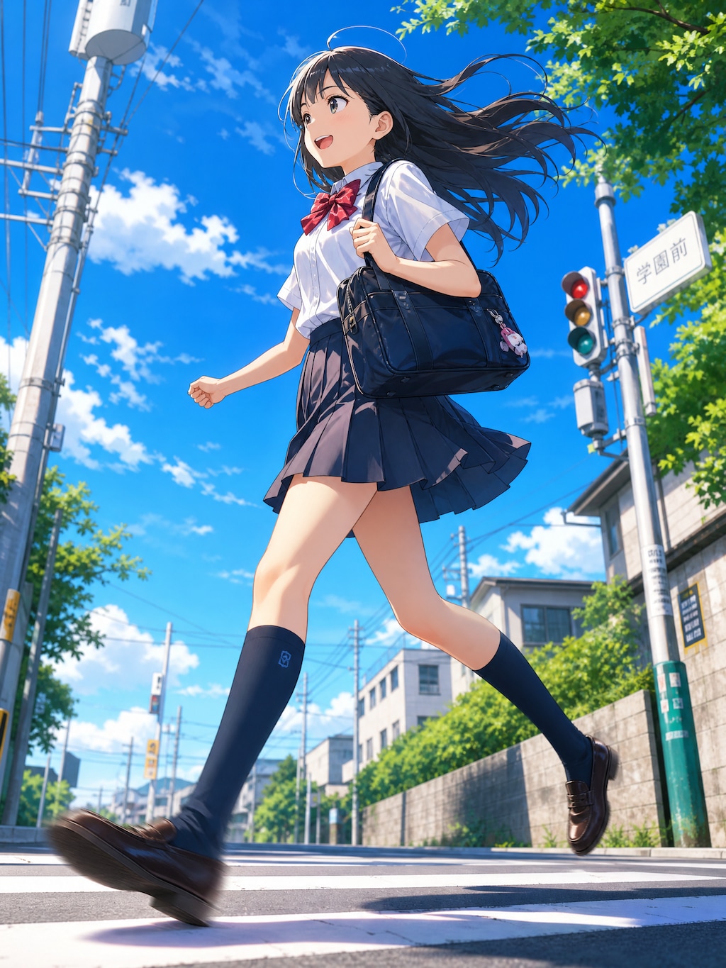 遅刻〜する〜。