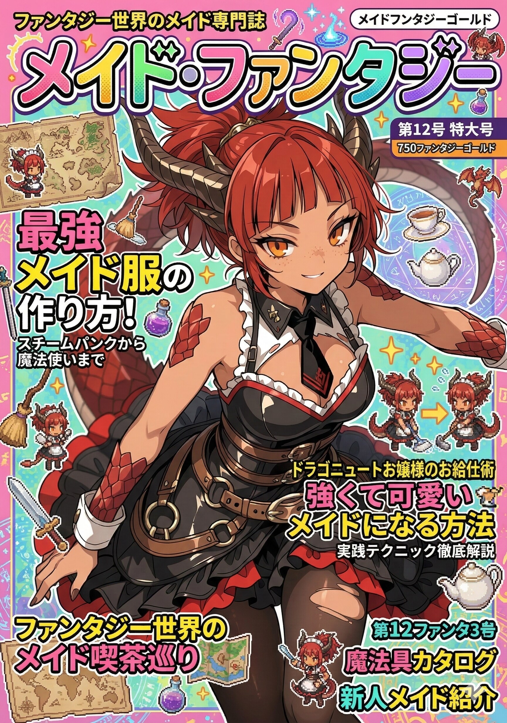 表紙その２メイド・ファンタジー4種
