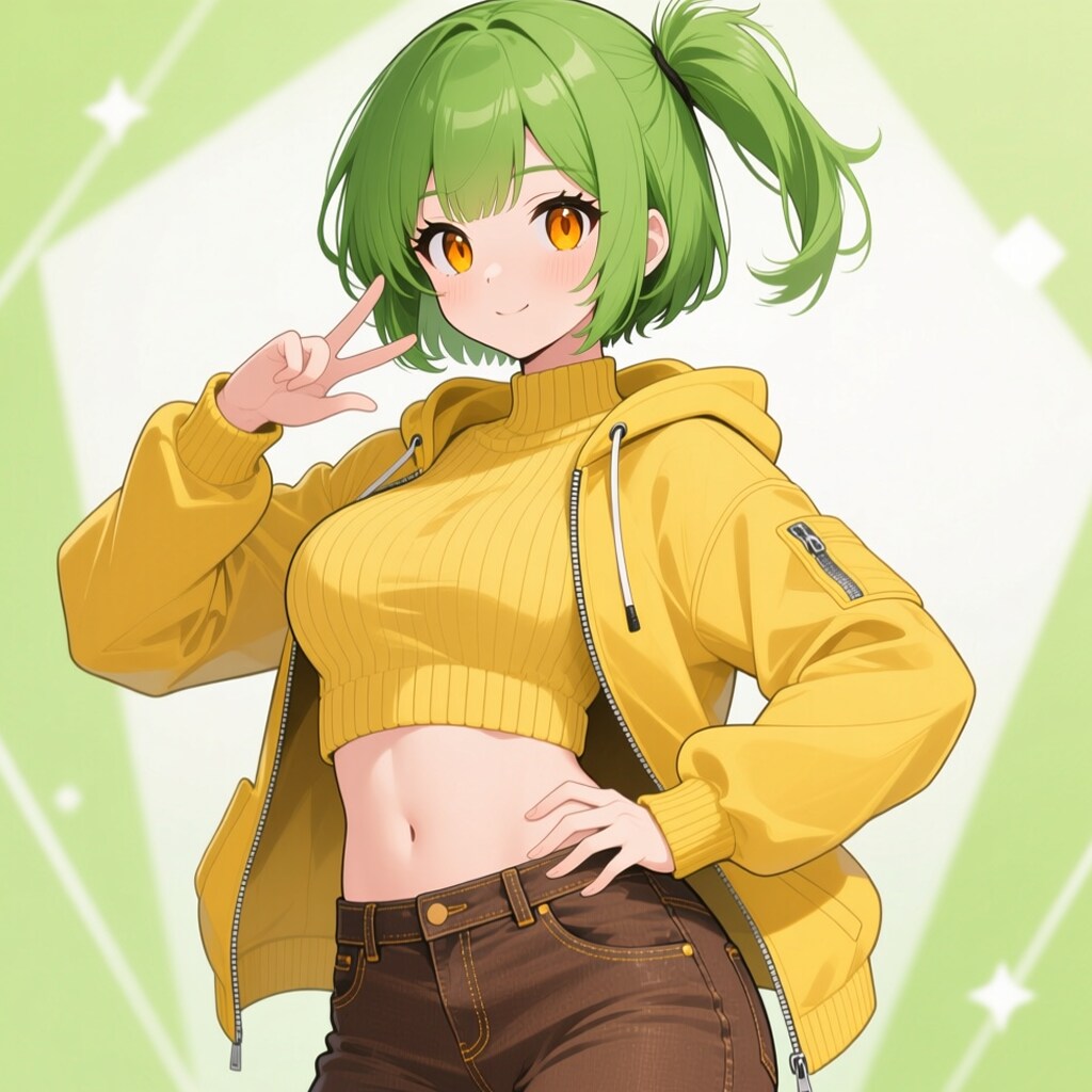 みどり髪ちゃんお披露目！