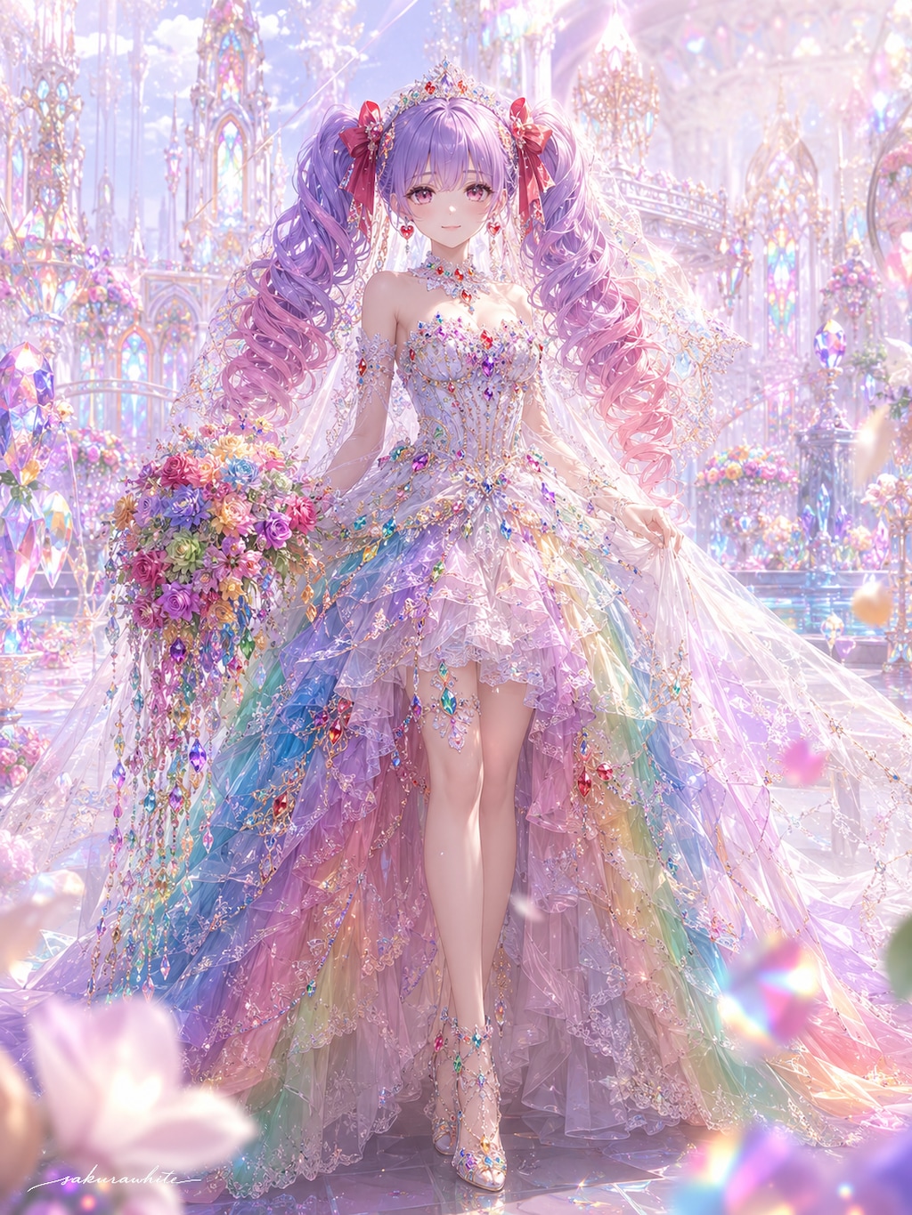 『宝石』をテーマにしたウェディングドレス