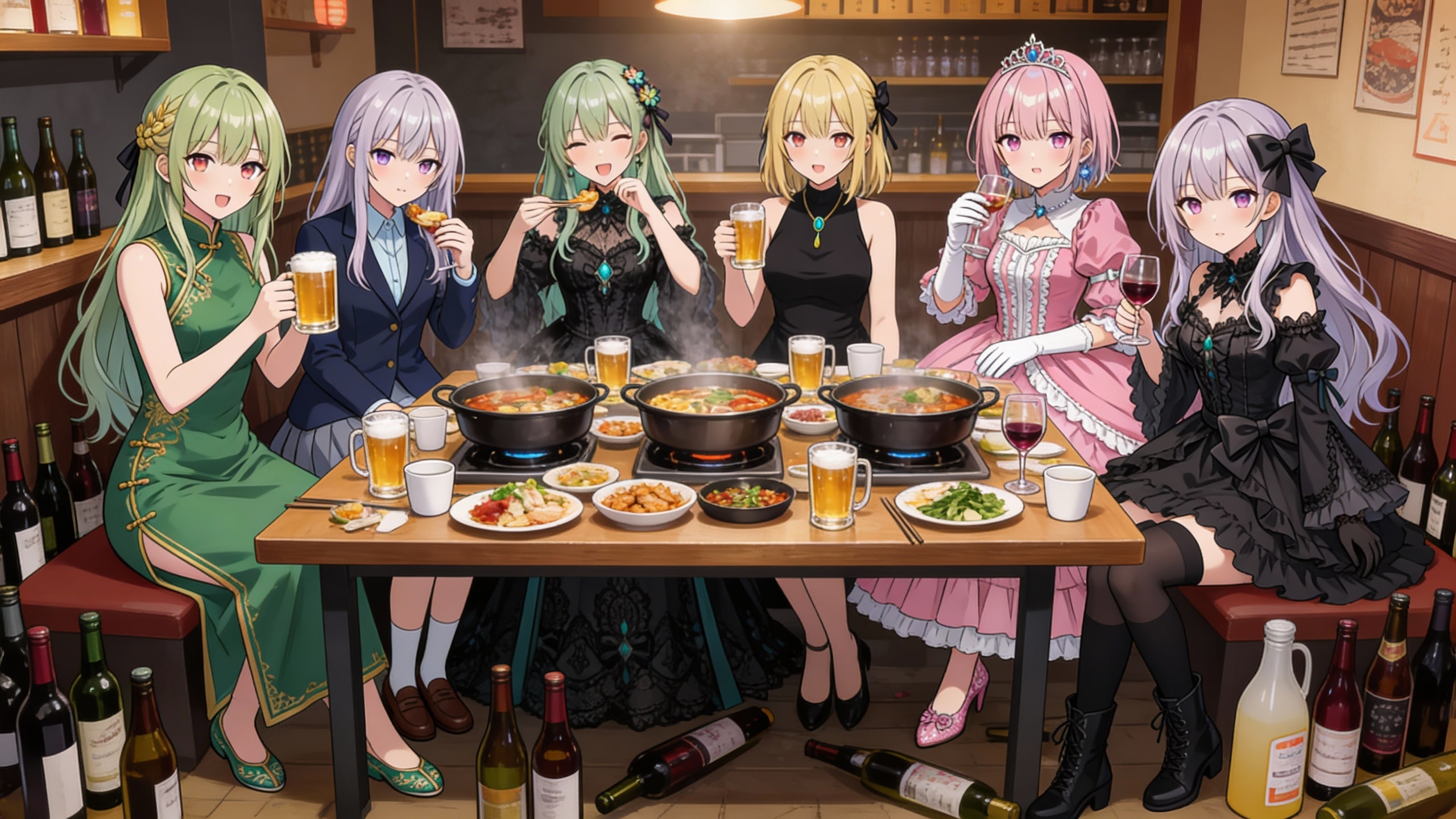 ちちぷい忘年会 | の人気AIイラスト・グラビア