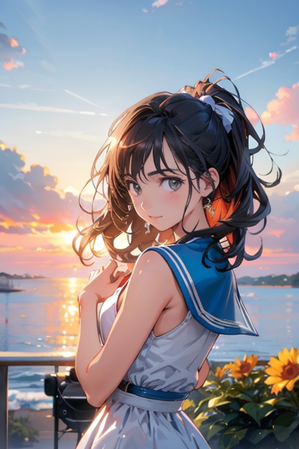 いま頃の夕陽って綺麗だよね♡