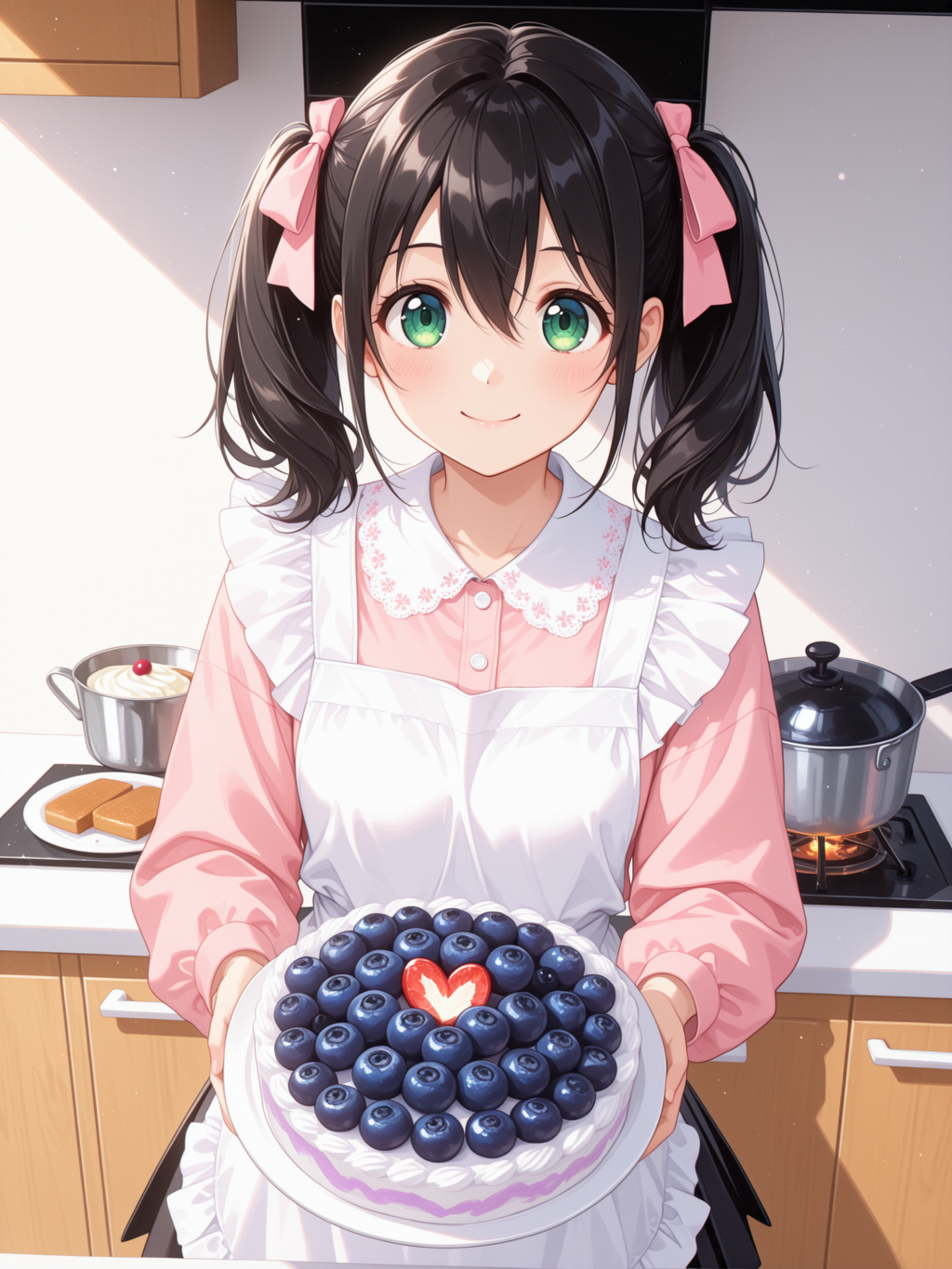 手作りブルーベリーケーキ