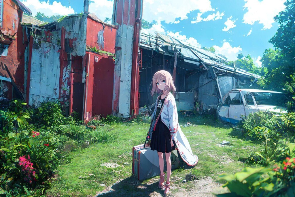 苔むす廃墟