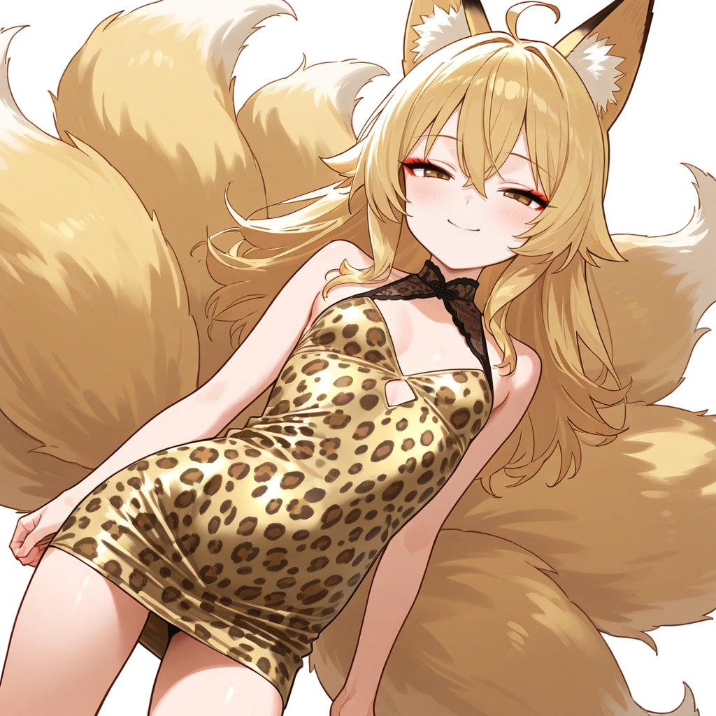 ヒョウ柄狐っ娘