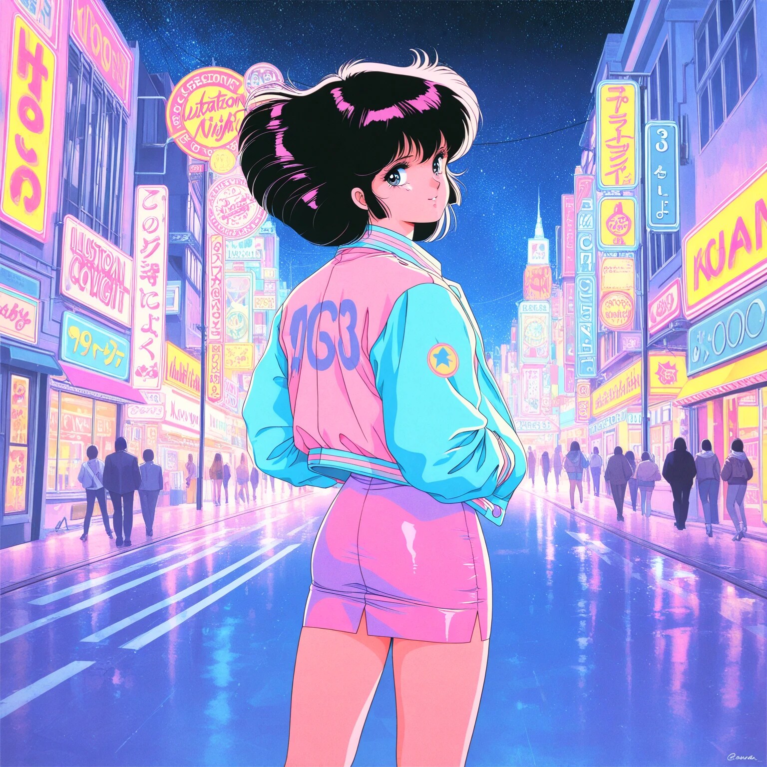 振り向いて、８０年代 | の人気AIイラスト・グラビア