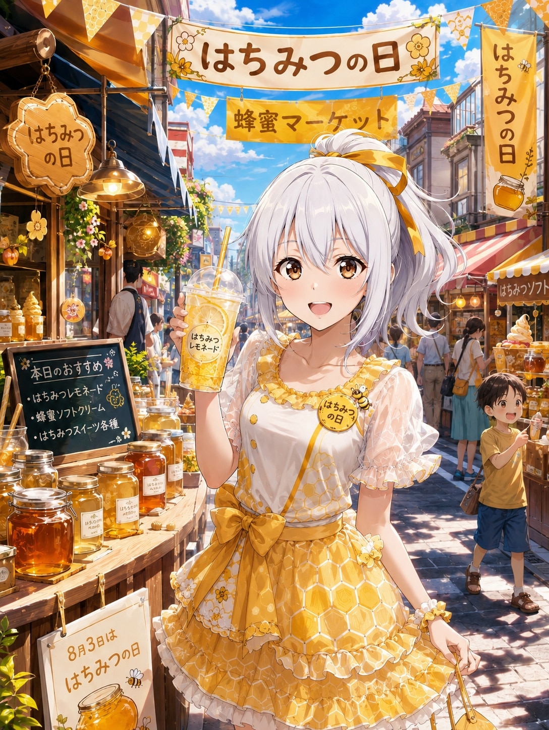 エル「8/3は　はちみつの日っ」