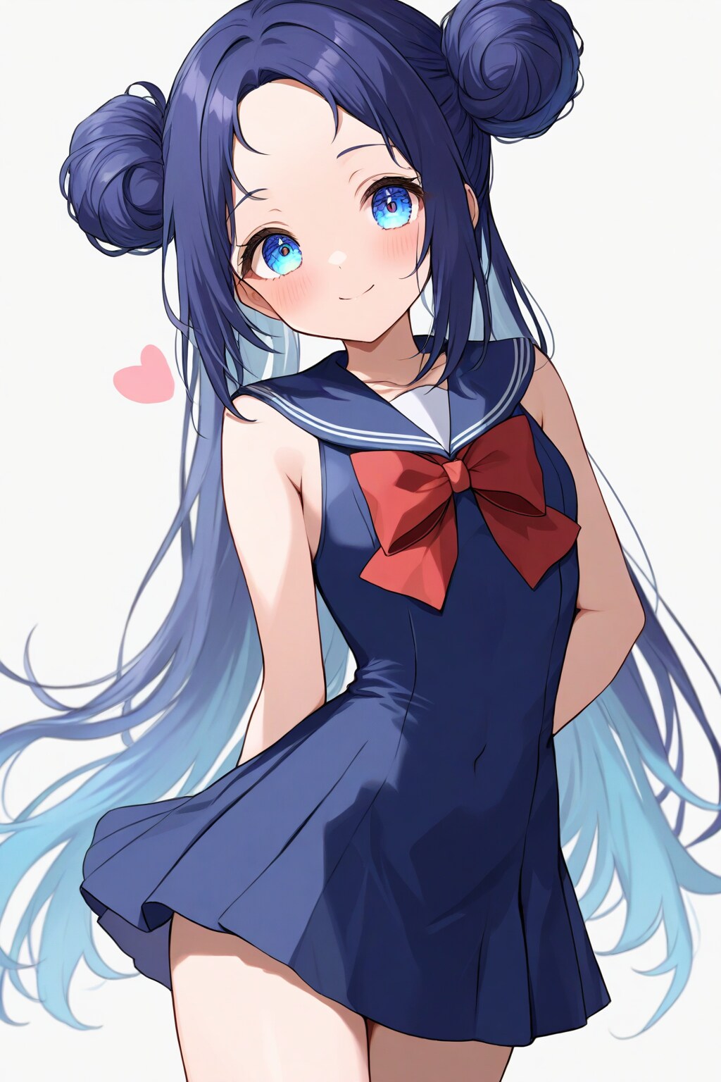 ちちぷい生成のスク水モロ(セーラー服版)