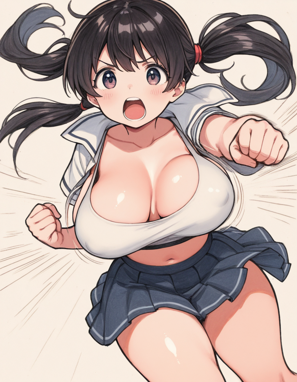 食らえ！愛(AI)の指６本パーンチ！