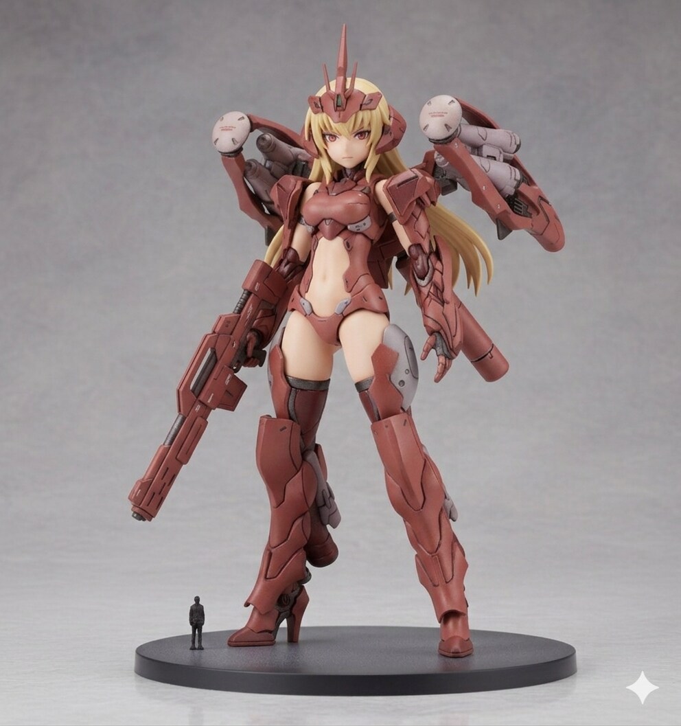 【汎用】メカ少女プラモデル生成プロンプト案