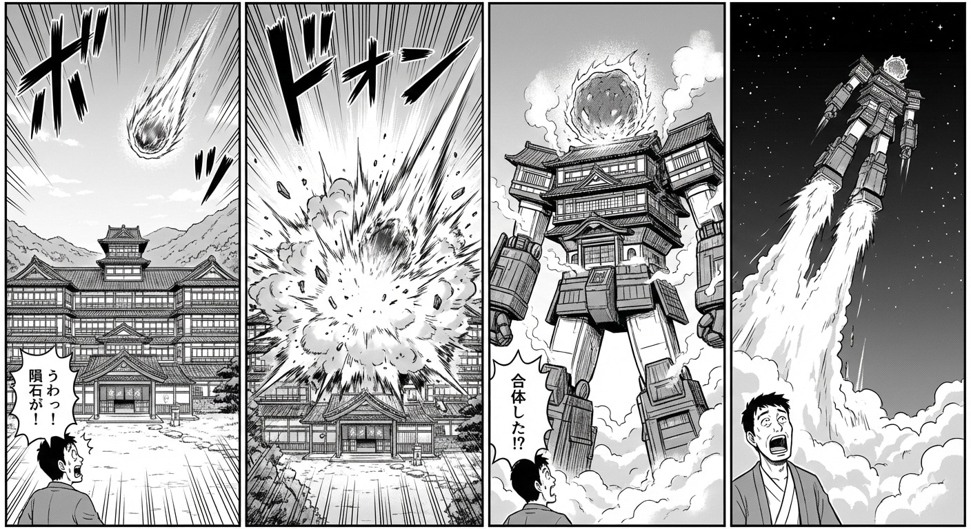 わけわか！合体旅館ロボ | の人気AIイラスト・グラビア