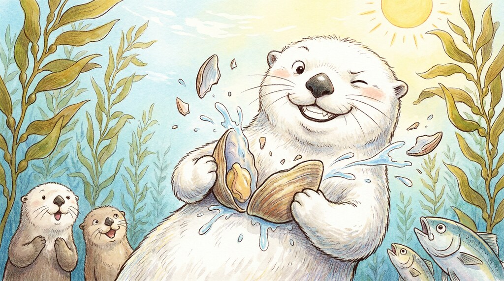 ドヤ顔白ラッコ