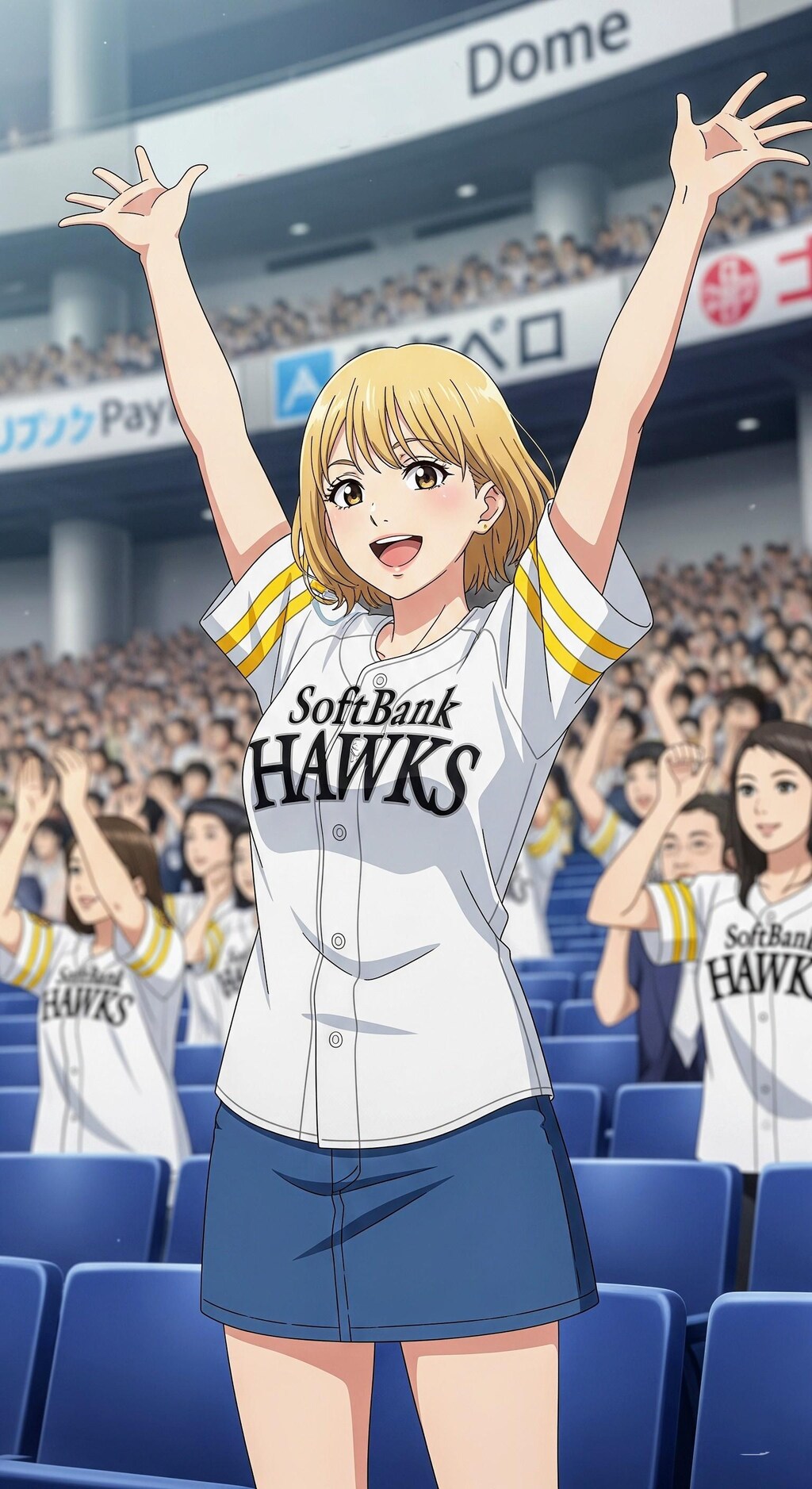 ホークスファンの、お姉やん