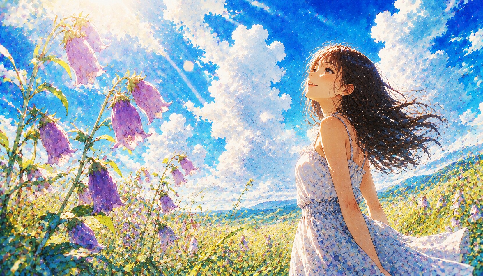 誕生花　0710 ホタルブクロ
