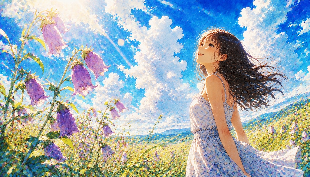誕生花　0710 ホタルブクロ
